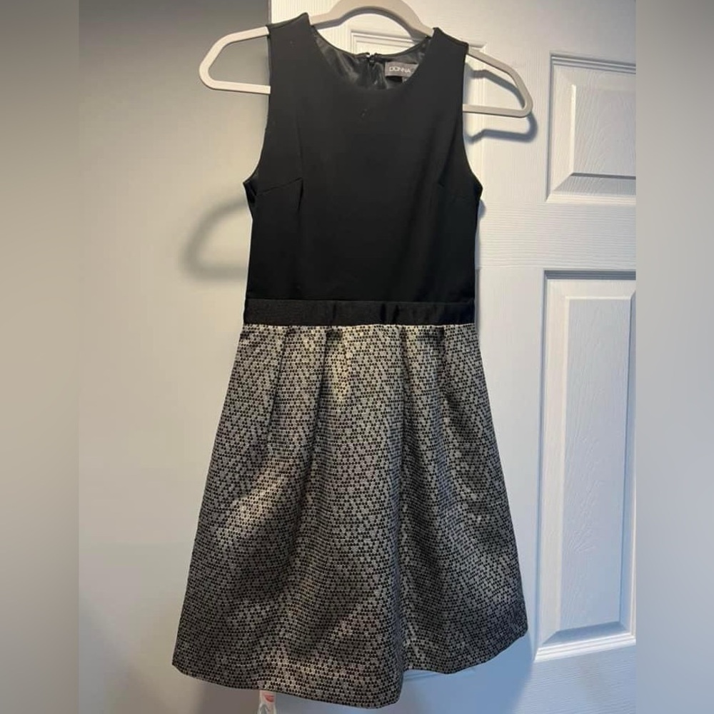 Black silver dress